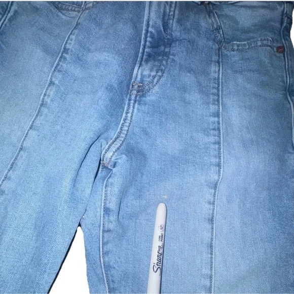 Express Jeans Women’s Size 2R High Rise Seamed Festival Flare Light Wash - Picture 6 of 8